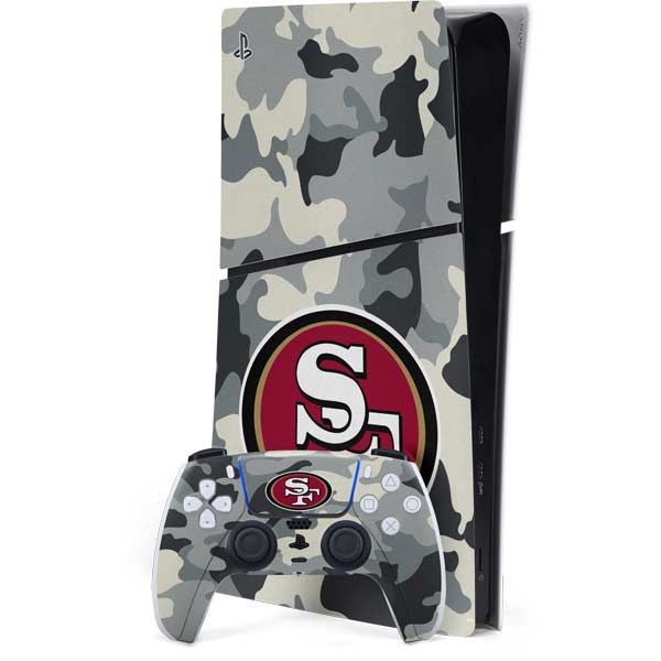 NFL San Francisco 49ers Camo PS5 Slim Digital Edition Console ...