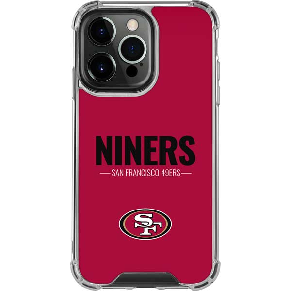 San Francisco 49ers Team Motto iPhone 13 Pro Clear Phone Case Skinit