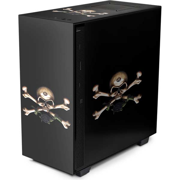 Skull and Crossbones NZXT H510 Compact ATX Mid-Tower Case Skin – Skinit