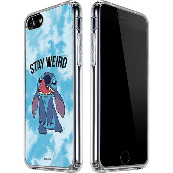 Disney Lilo and Stitch Stay Weird iPhone SE 2nd 3rd Gen Clear Case