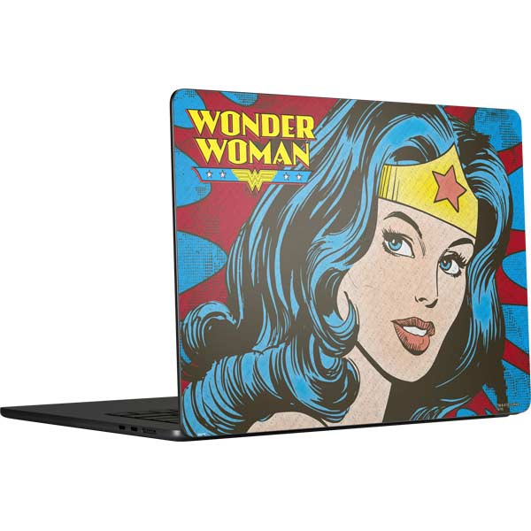 DC Comics Wonder Woman Vintage Profile MacBook Skins